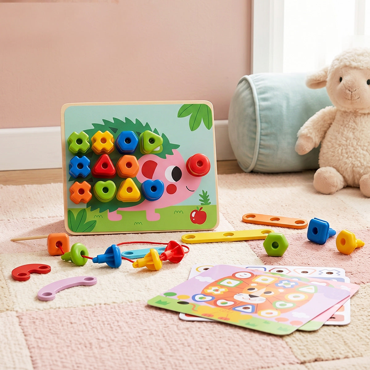 TOOKY TOY Rainbow Stacking Peg---TK089