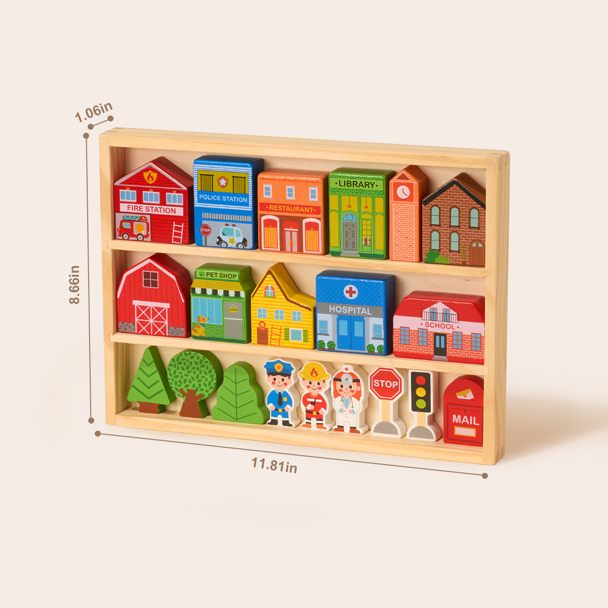 TOOKY TOY Town Play Set---TK144