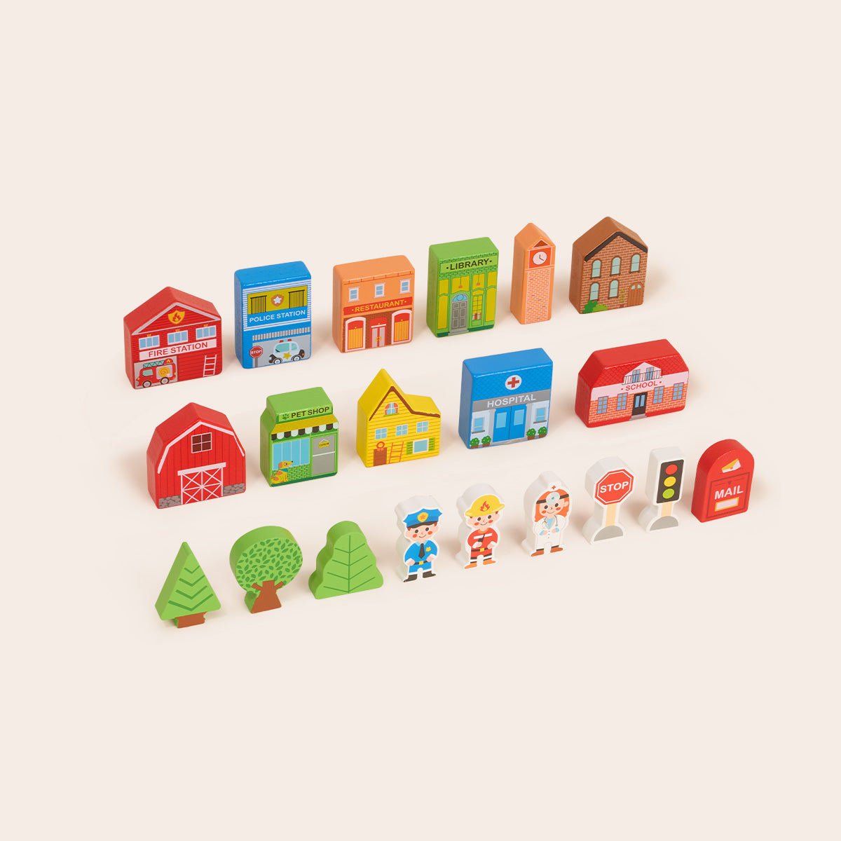 TOOKY TOY Town Play Set---TK144