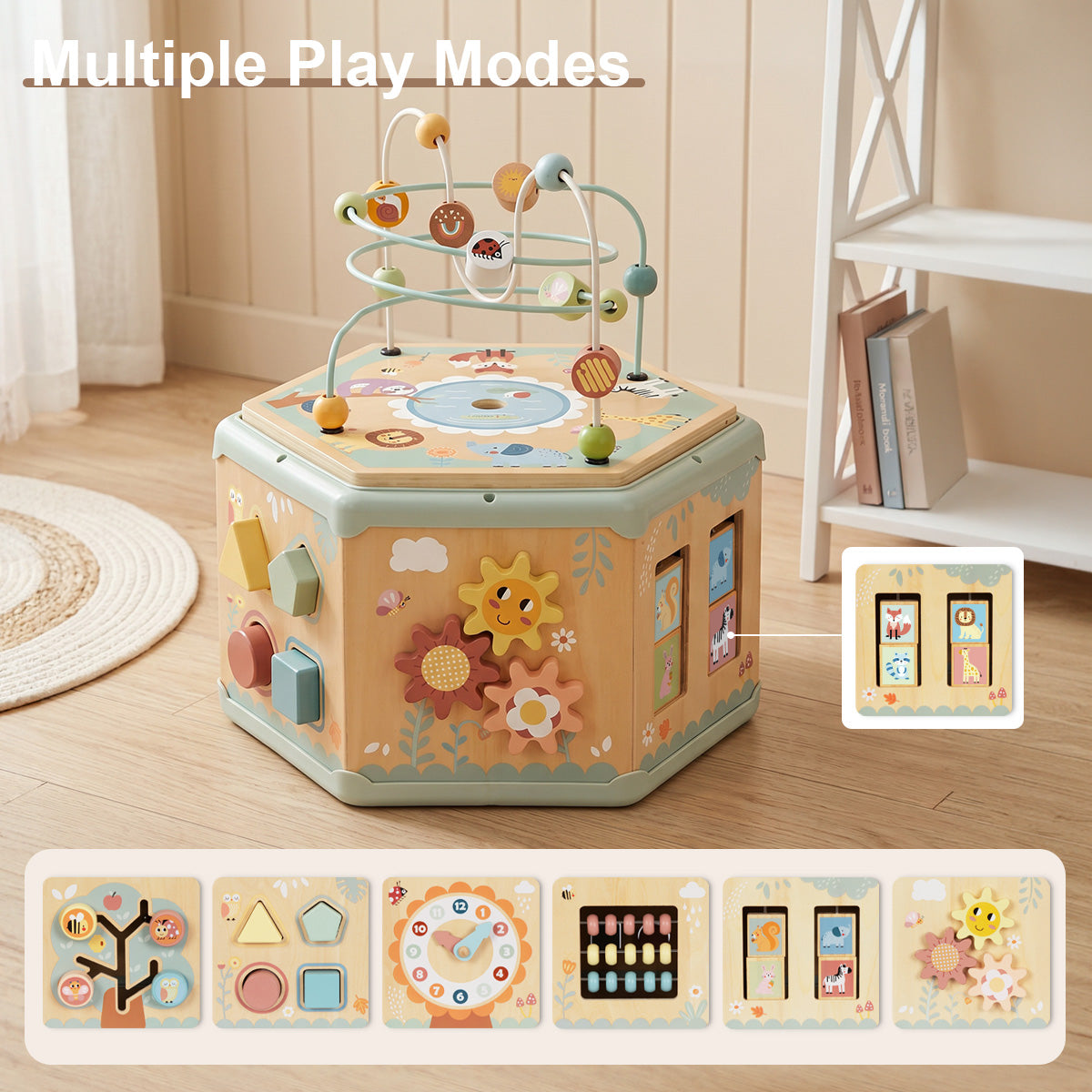 TOOKY TOY 7 In 1 Activity Cube---TK261N