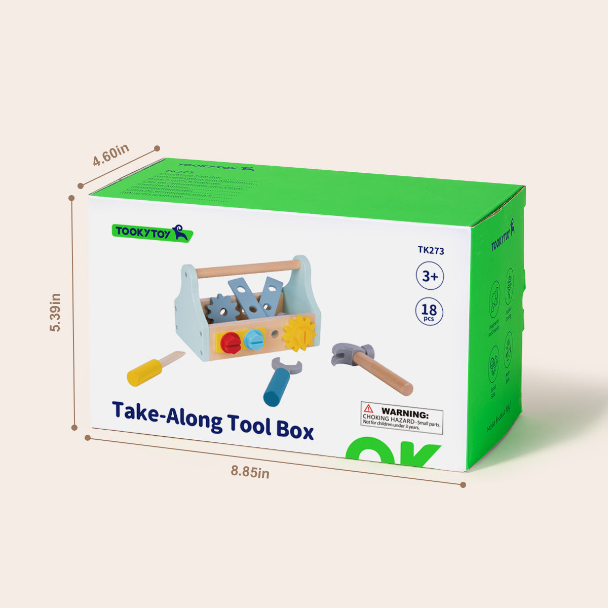 TOOKY TOY Take-Along Tool Box---TK273