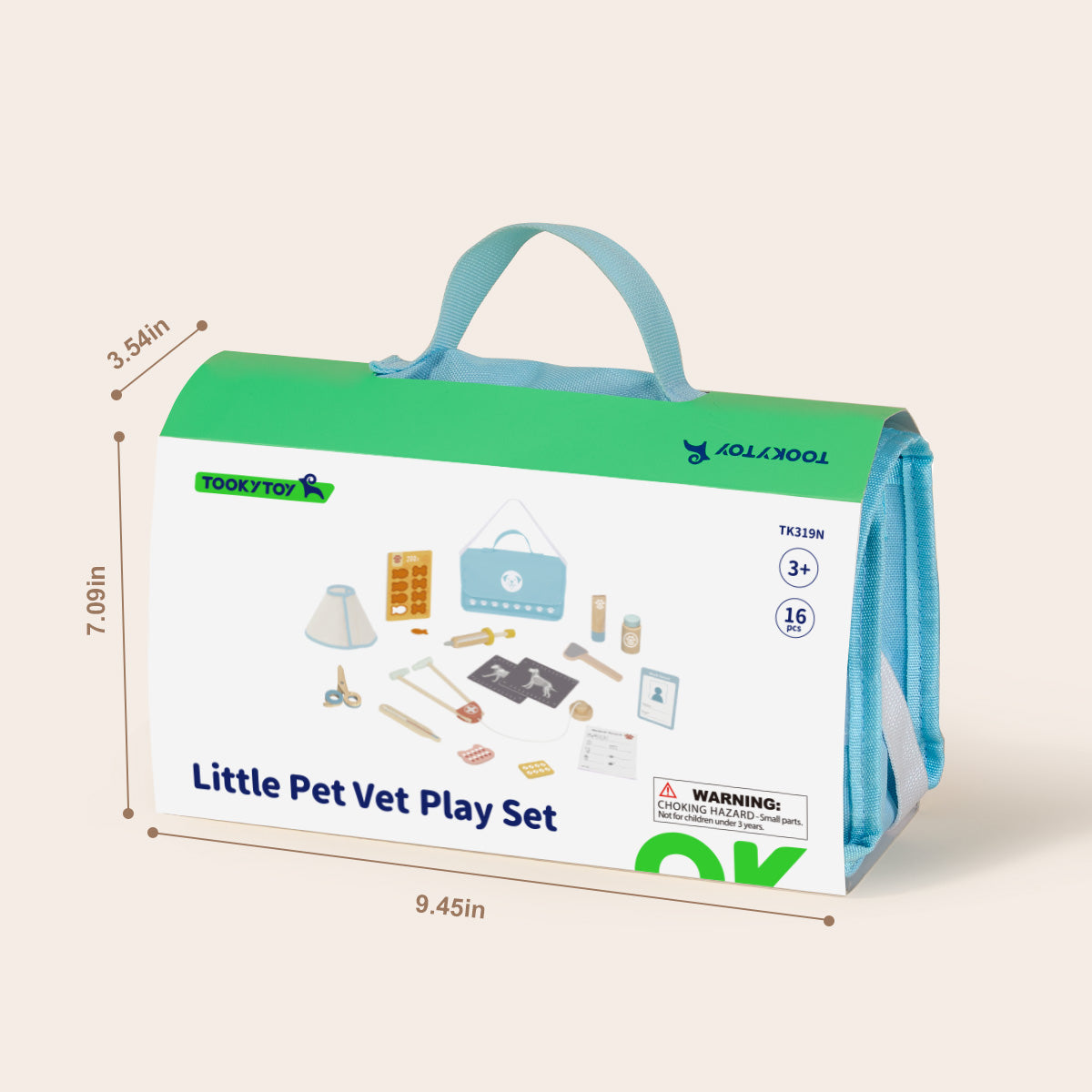 TOOKY TOY Little Pet Vet Play Set---TK319N