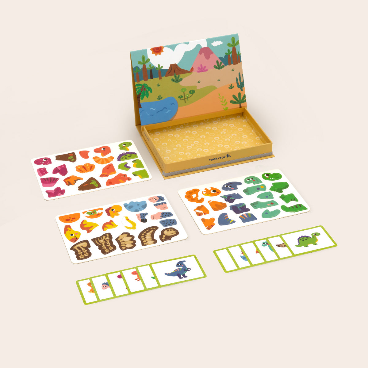TOOKY TOY Magnetic Box - Dinosaur---TK405
