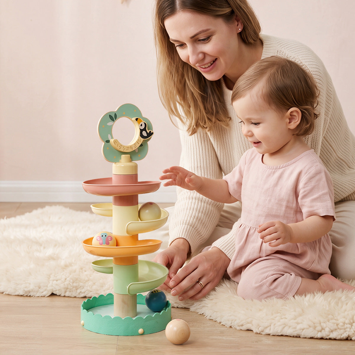TOOKY TOY Ball Drop Tower---TK735N