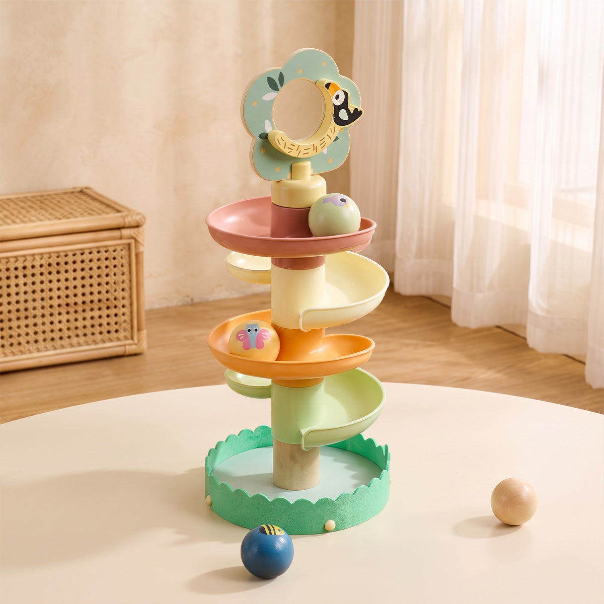 TOOKY TOY Ball Drop Tower---TK735N