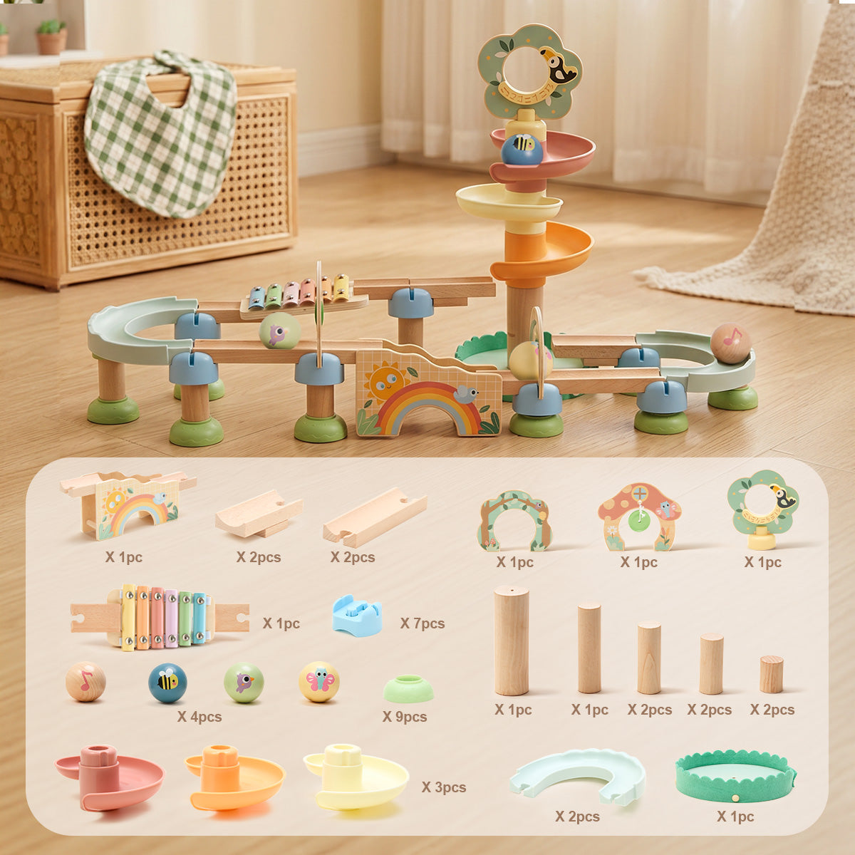 TOOKY TOY Ball Drop Track Set---TK744N