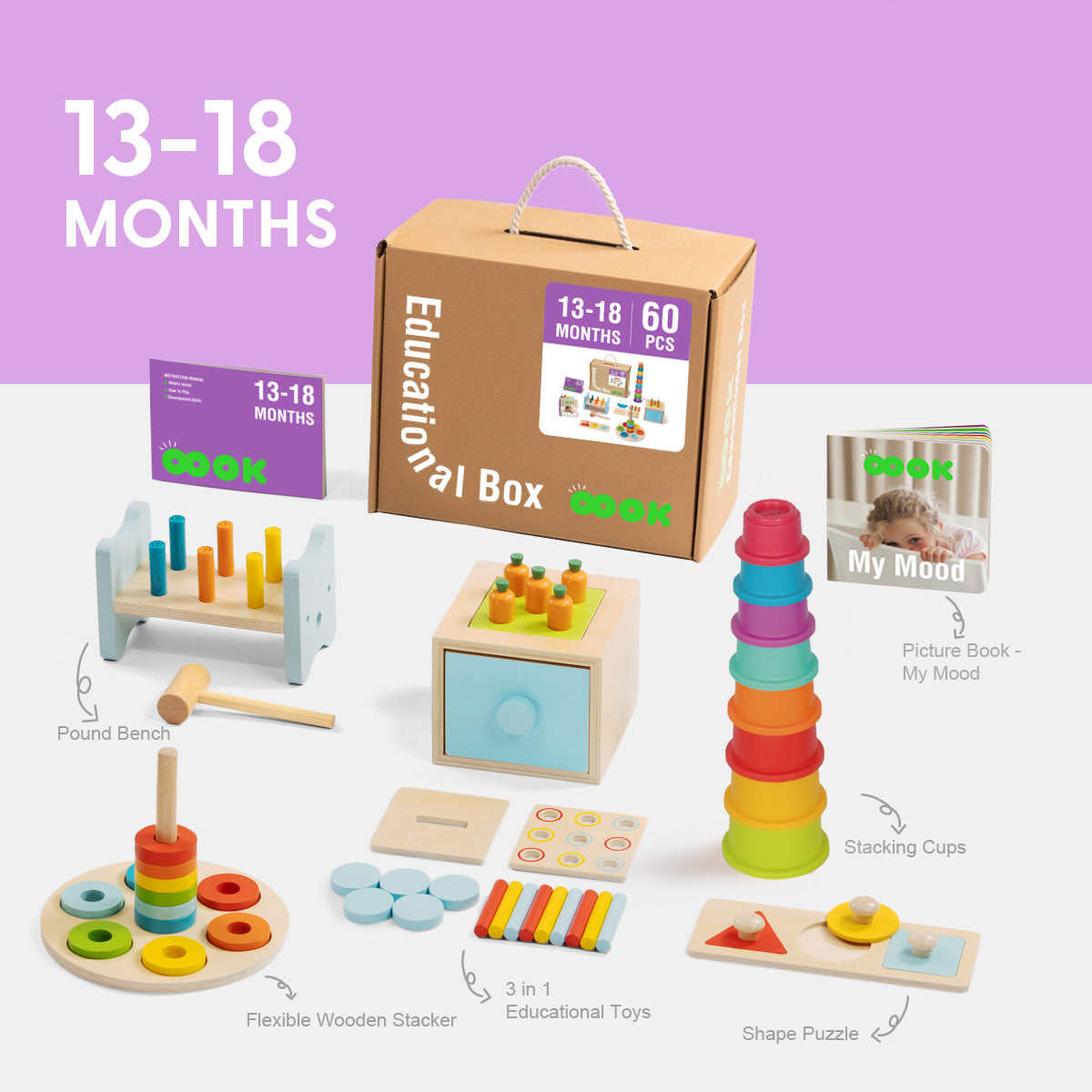 TOOKYTOY 13-18m Educational Box---TK752