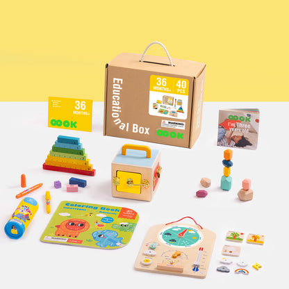 TOOKY TOY 36m+ Educational Box---TK755
