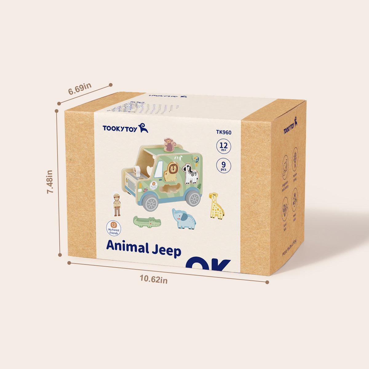 TOOKY TOY Animal Jeep---TK960