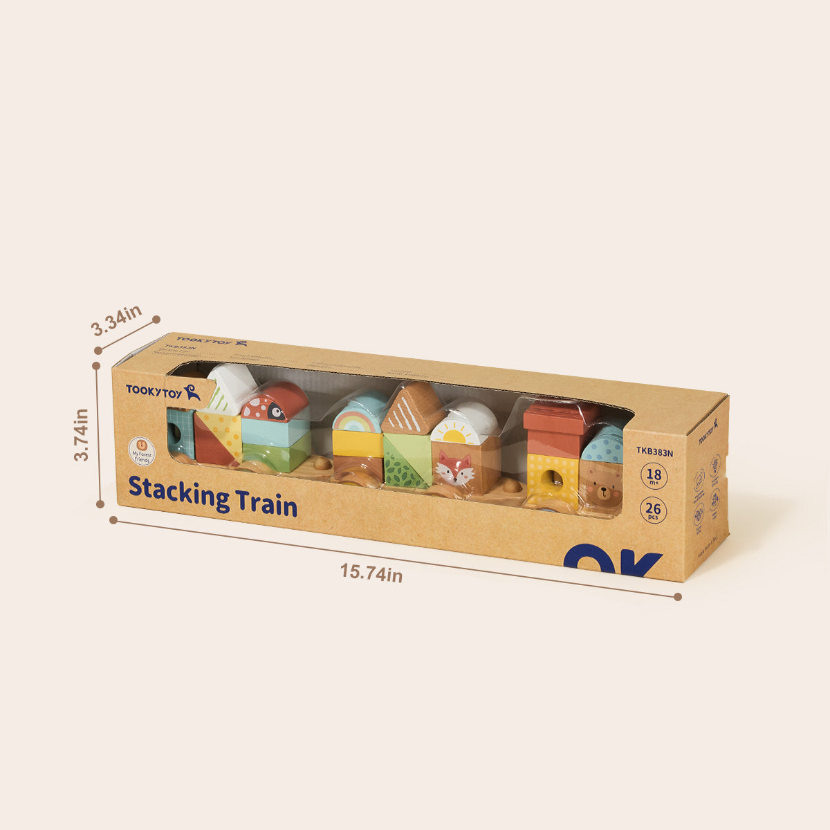 TOOKY TOY Stacking Train---TKB383N