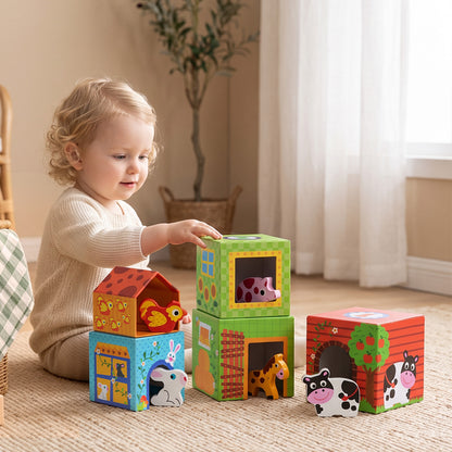 TOOKY TOY Nesting Box - Farm---TKF053