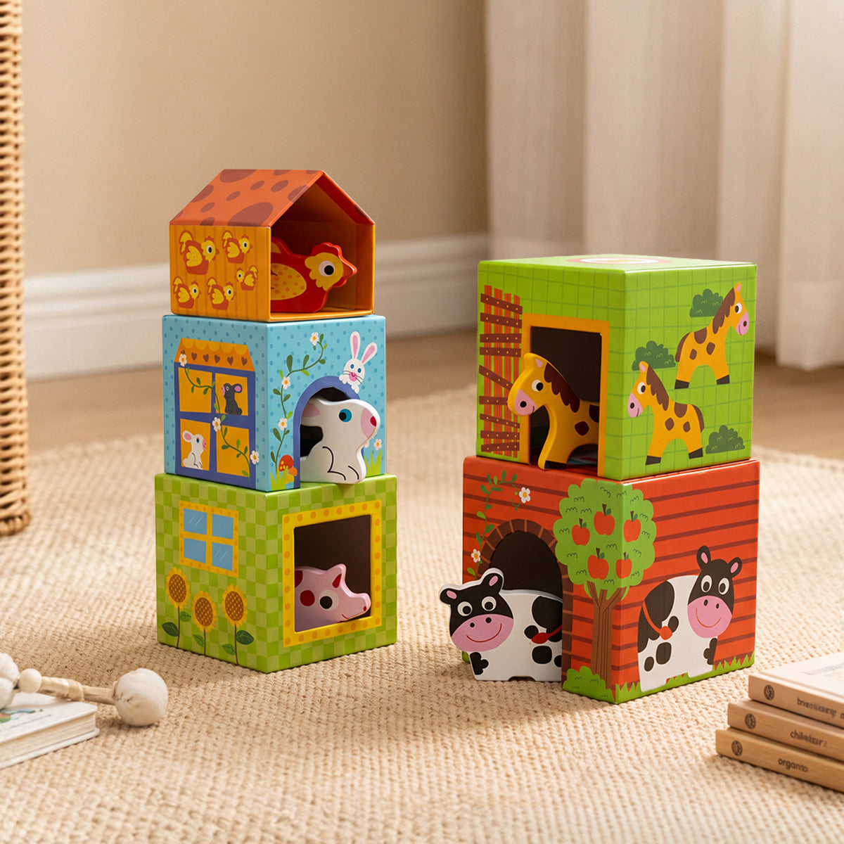 TOOKY TOY Nesting Box - Farm---TKF053