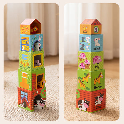 TOOKY TOY Nesting Box - Farm---TKF053