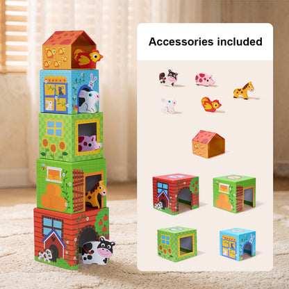 TOOKY TOY Nesting Box - Farm---TKF053