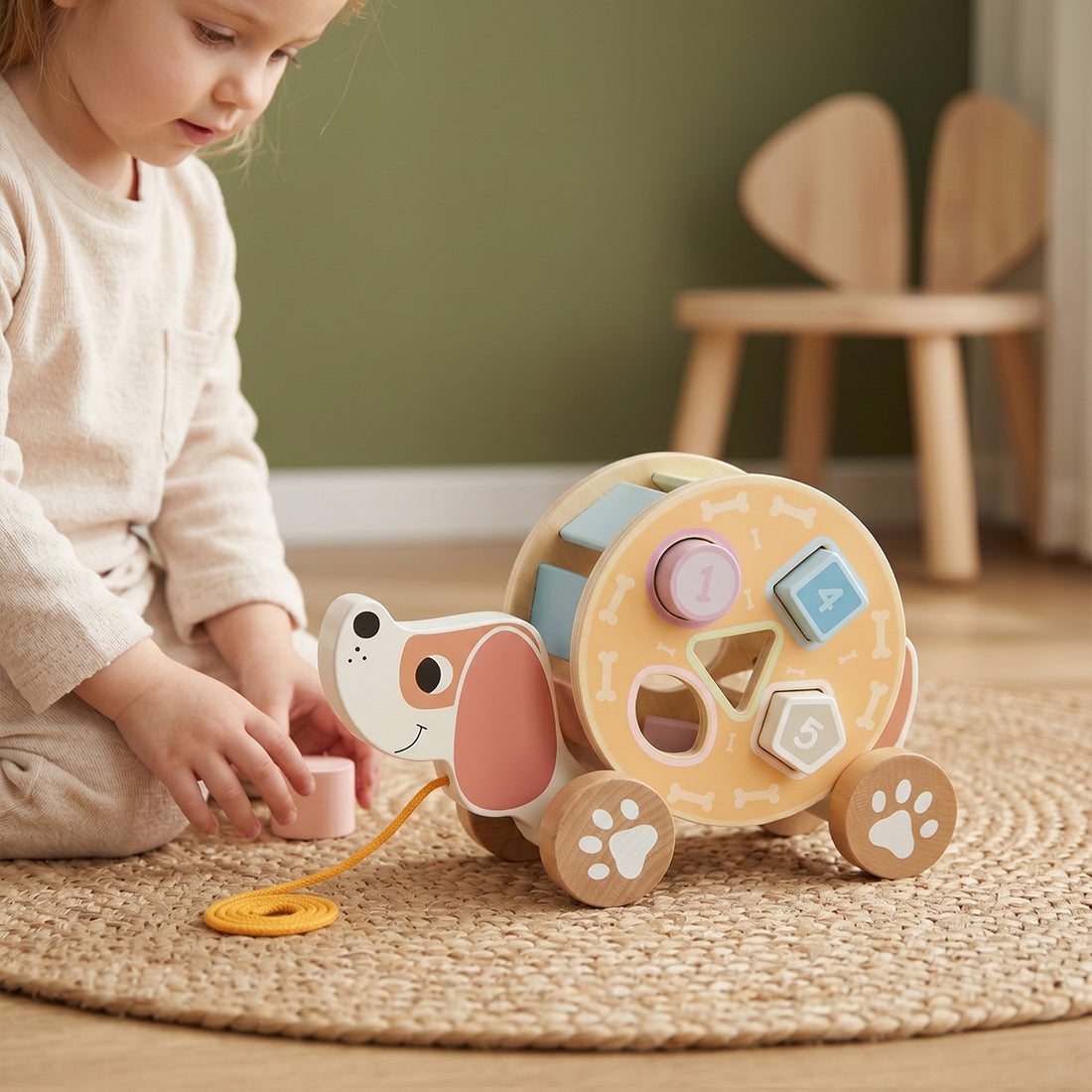 TOOKY TOY Pull Along - Hedgehog---TL033N