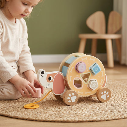TOOKY TOY Pull Along - Hedgehog---TL033N