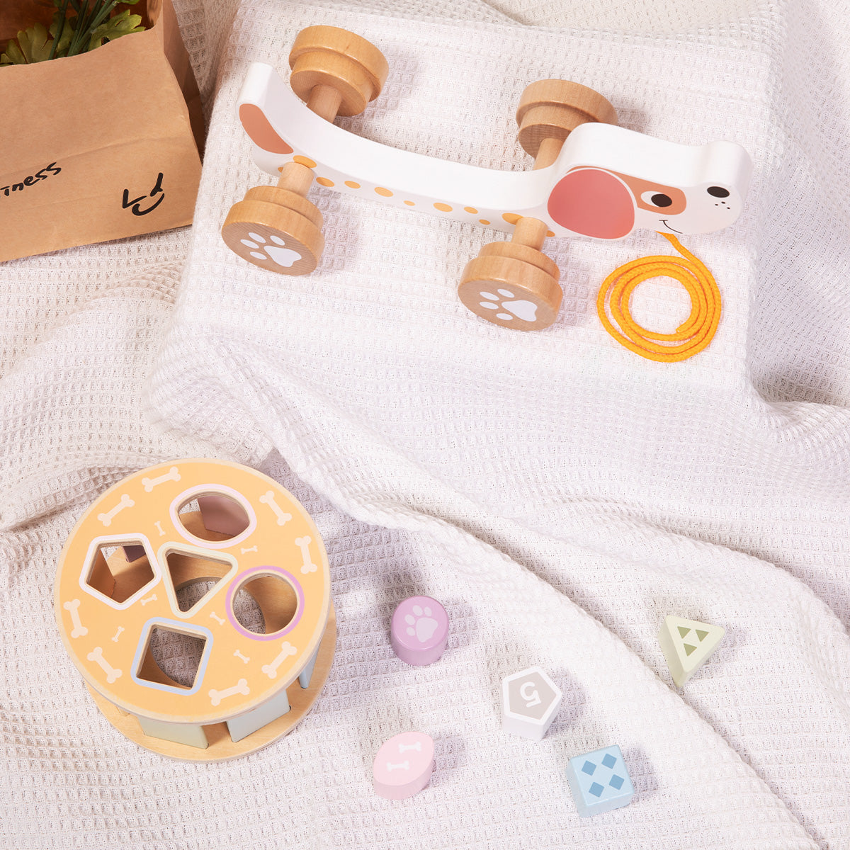 TOOKY TOY Pull Along - Hedgehog---TL033N
