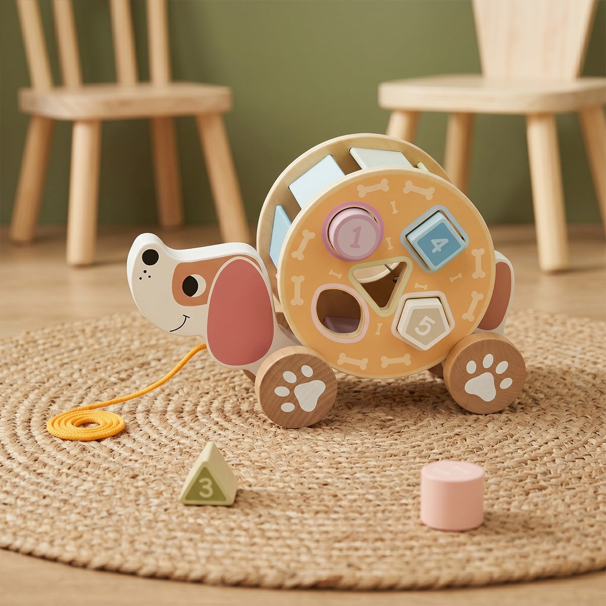 TOOKY TOY Pull Along - Hedgehog---TL033N