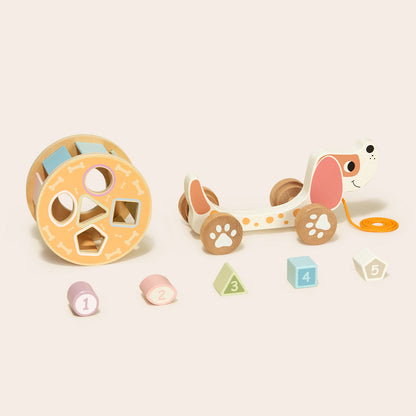 TOOKY TOY Pull Along - Hedgehog---TL033N