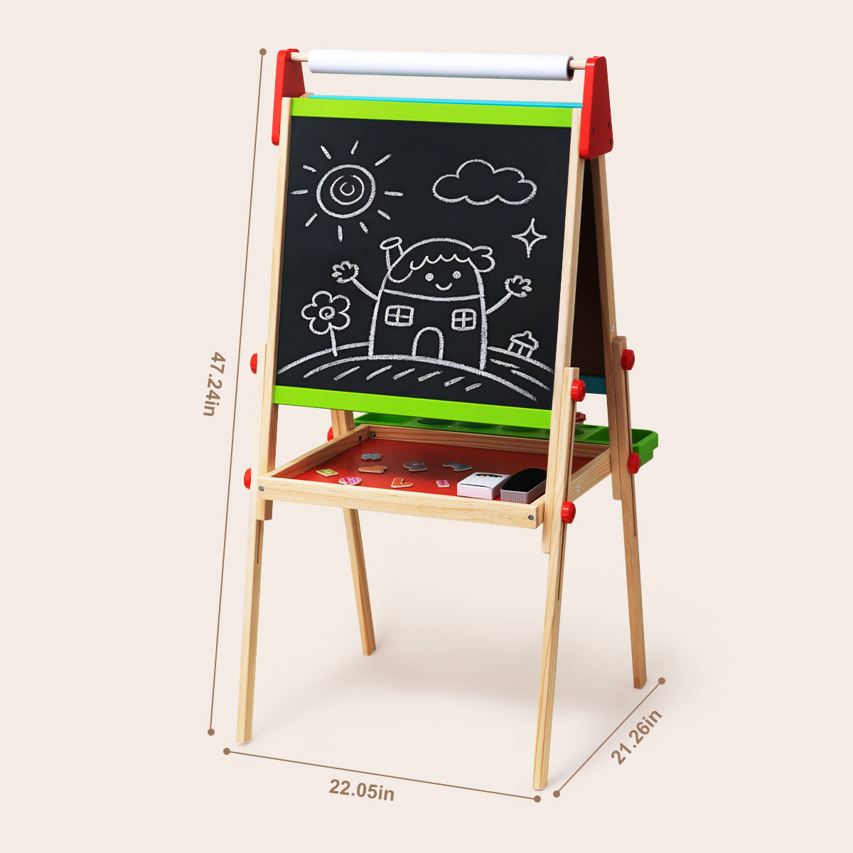 TOOKYTOY Deluxe Standing Art Easel---TL114