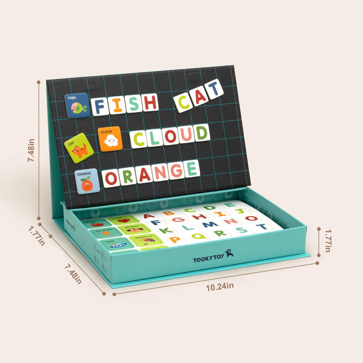 TOOKY TOY Magnetic Box-Alphabet---TL643A