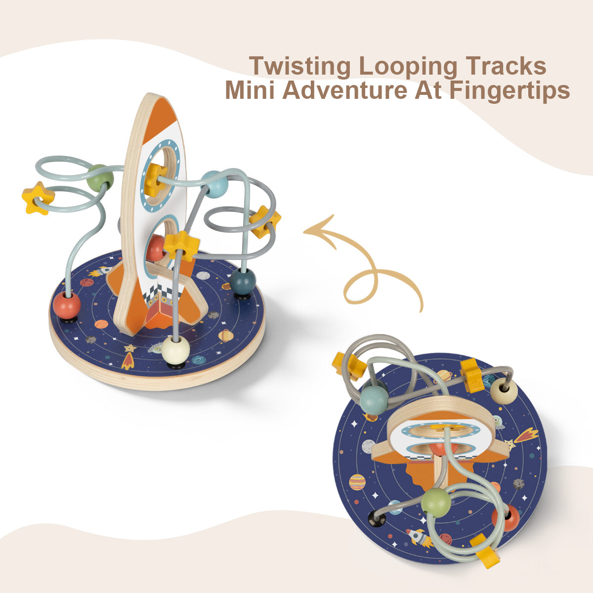 TOOKY TOY Rocket Beads Maze---TP058