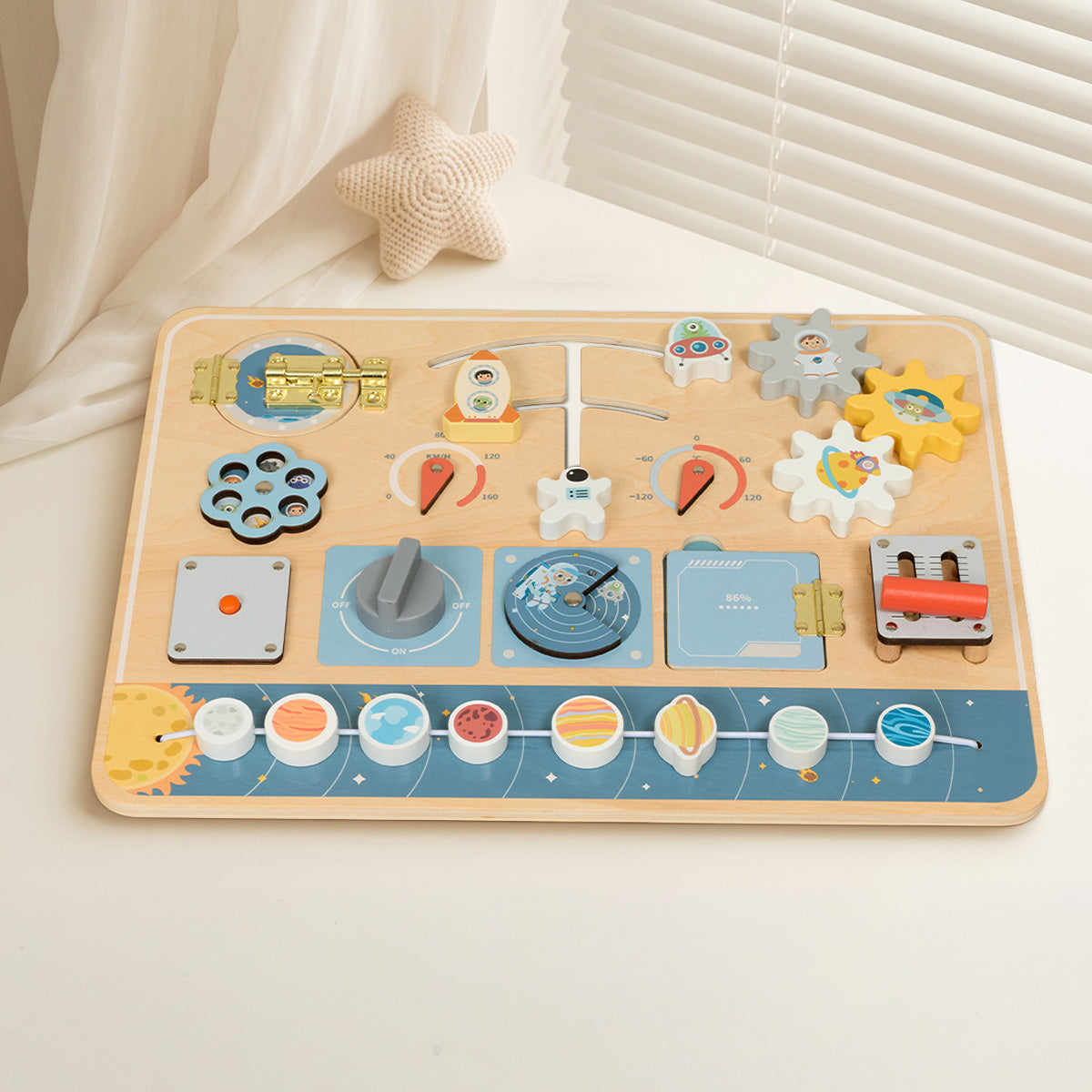 TOOKY TOY Busy Board - Space---TP113