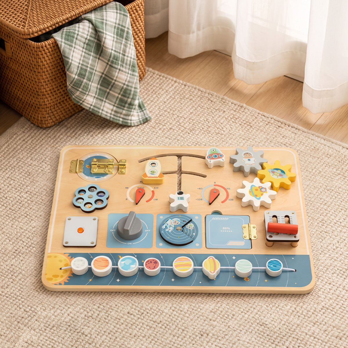 TOOKY TOY Busy Board - Space---TP113