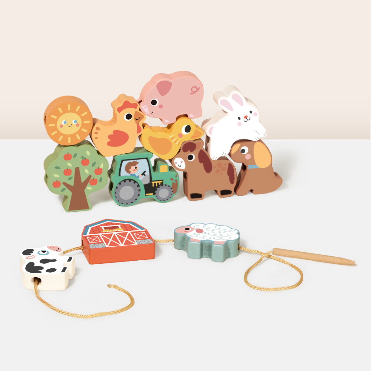 TOOKY TOY Lacing Farm---TP512