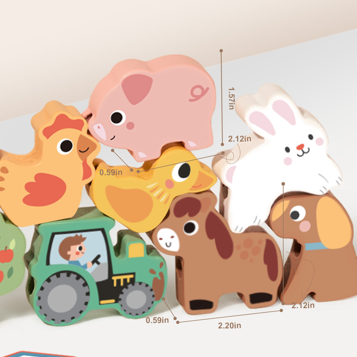 TOOKY TOY Lacing Farm---TP512