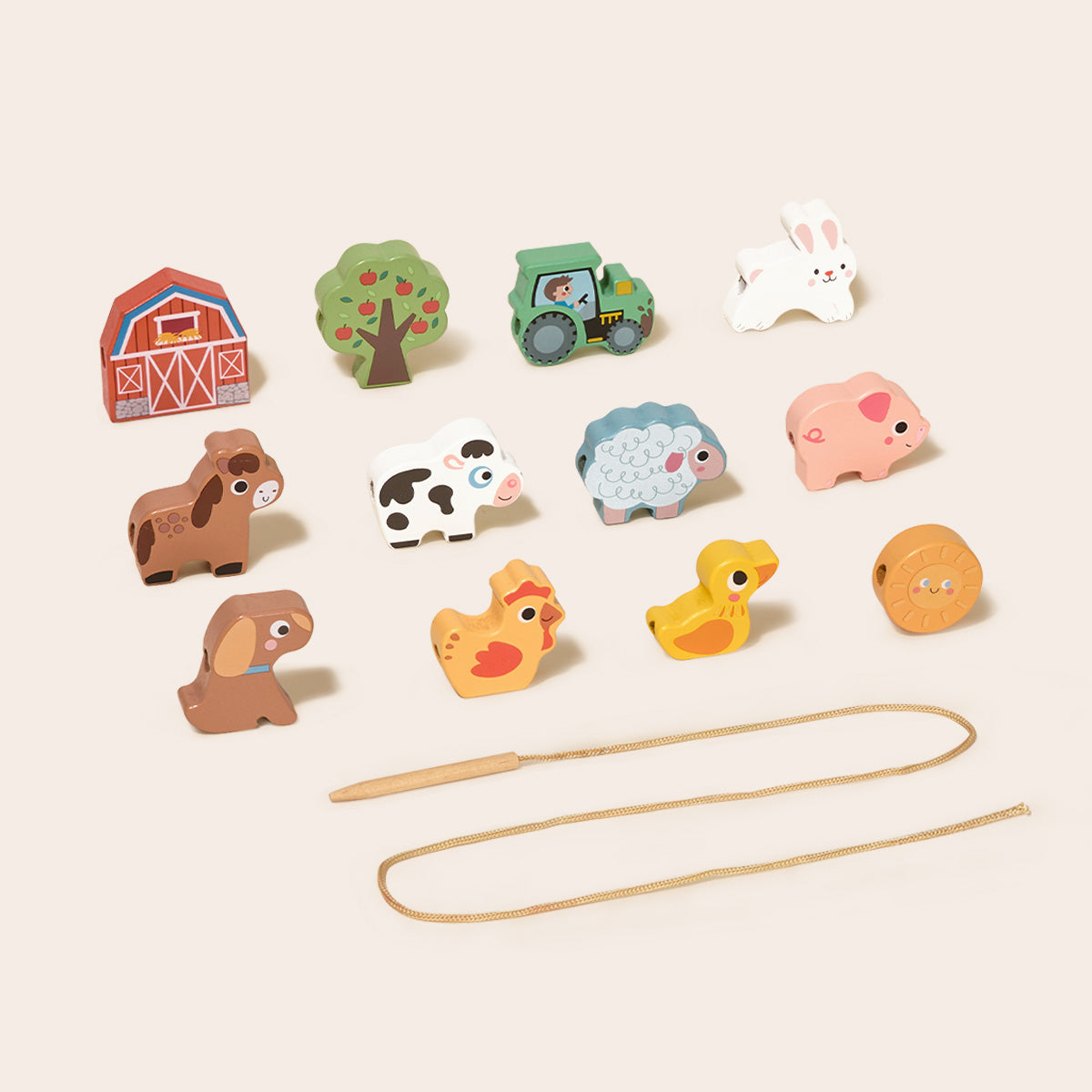 TOOKY TOY Lacing Farm---TP512