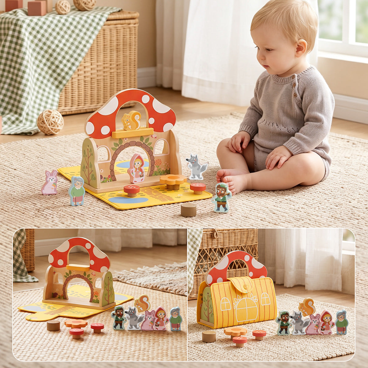 TOOKY TOY Little Red Riding Hood Play Set---TP519