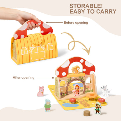 TOOKY TOY Little Red Riding Hood Play Set---TP519