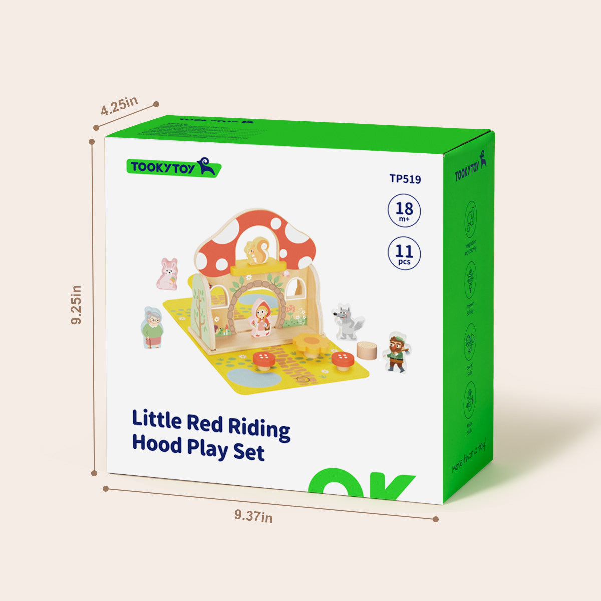 TOOKY TOY Little Red Riding Hood Play Set---TP519