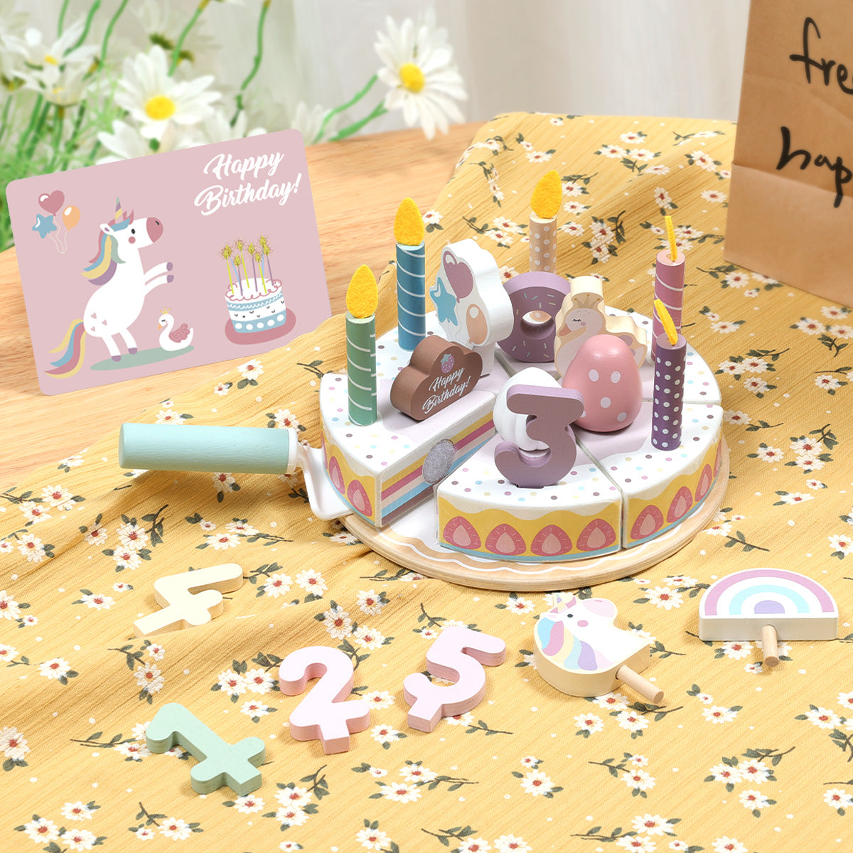TOOKY TOY Birthday Cake Set---TP541