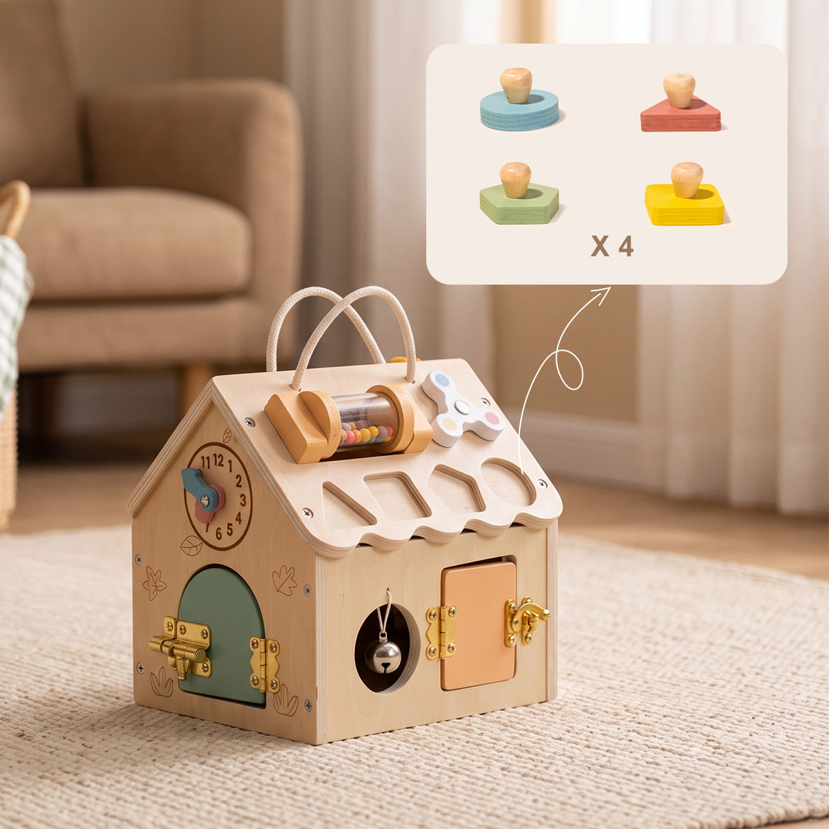TOOKY TOY Busy House - Small---TP550