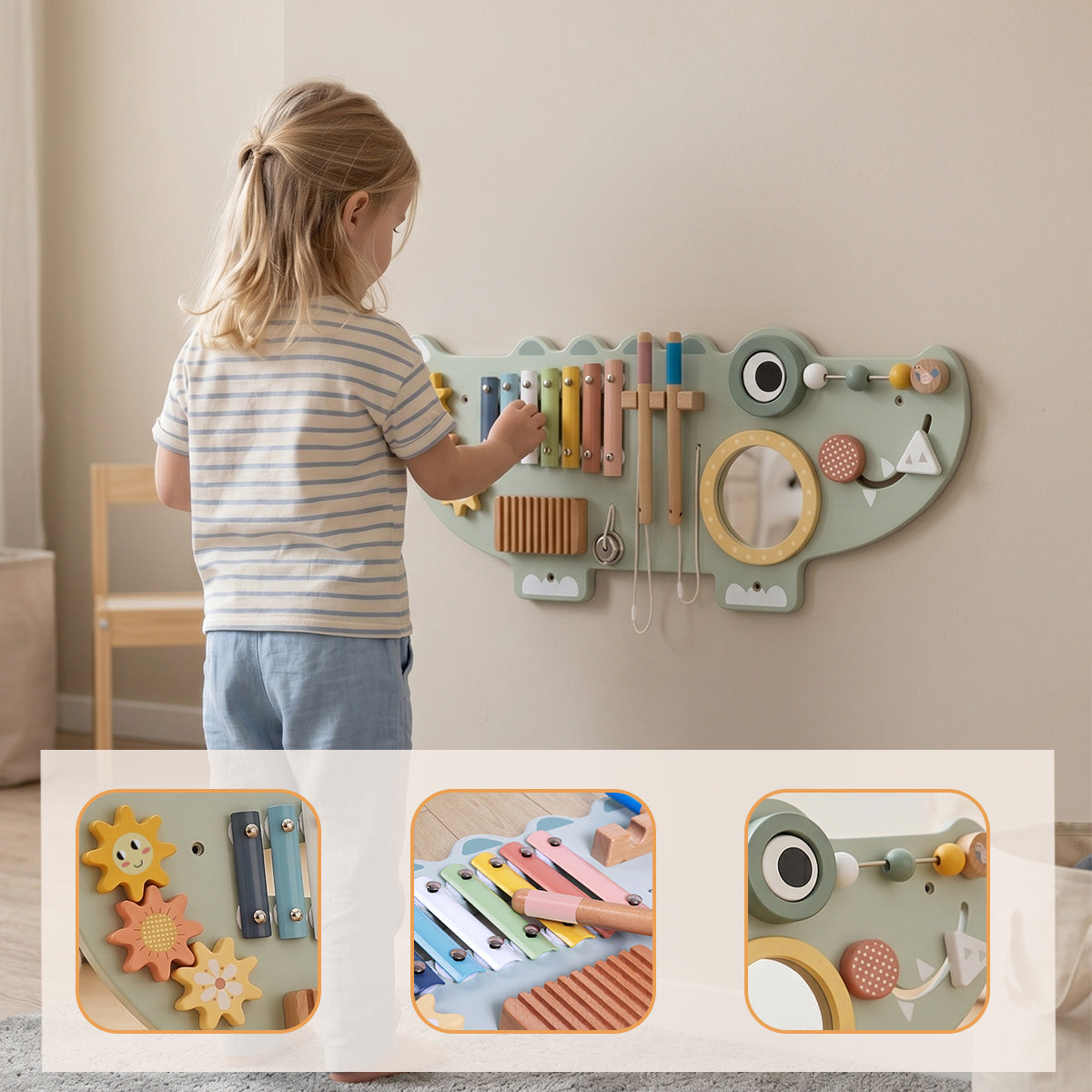 TOOKY TOY Crocodile Activity Wall---TP552