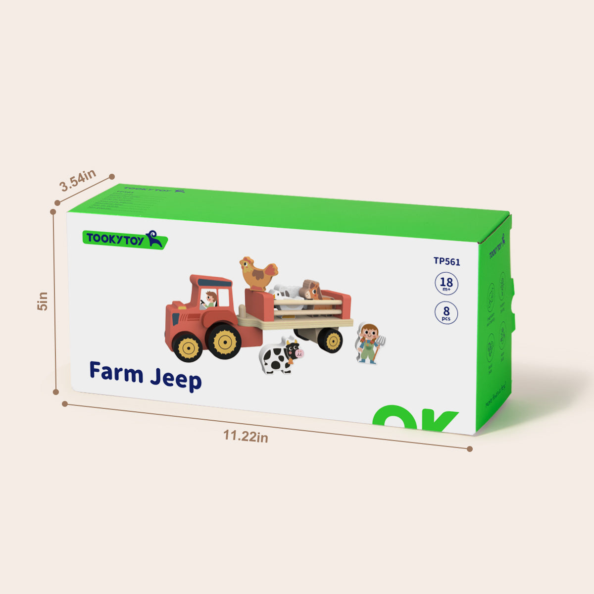 TOOKY TOY Farm Jeep---TP561
