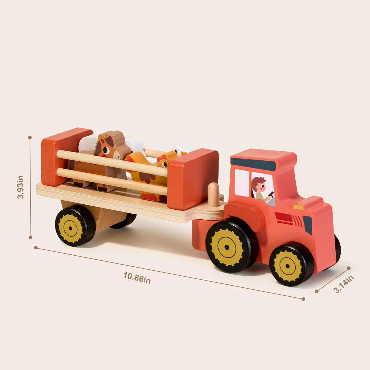 TOOKY TOY Farm Jeep---TP561