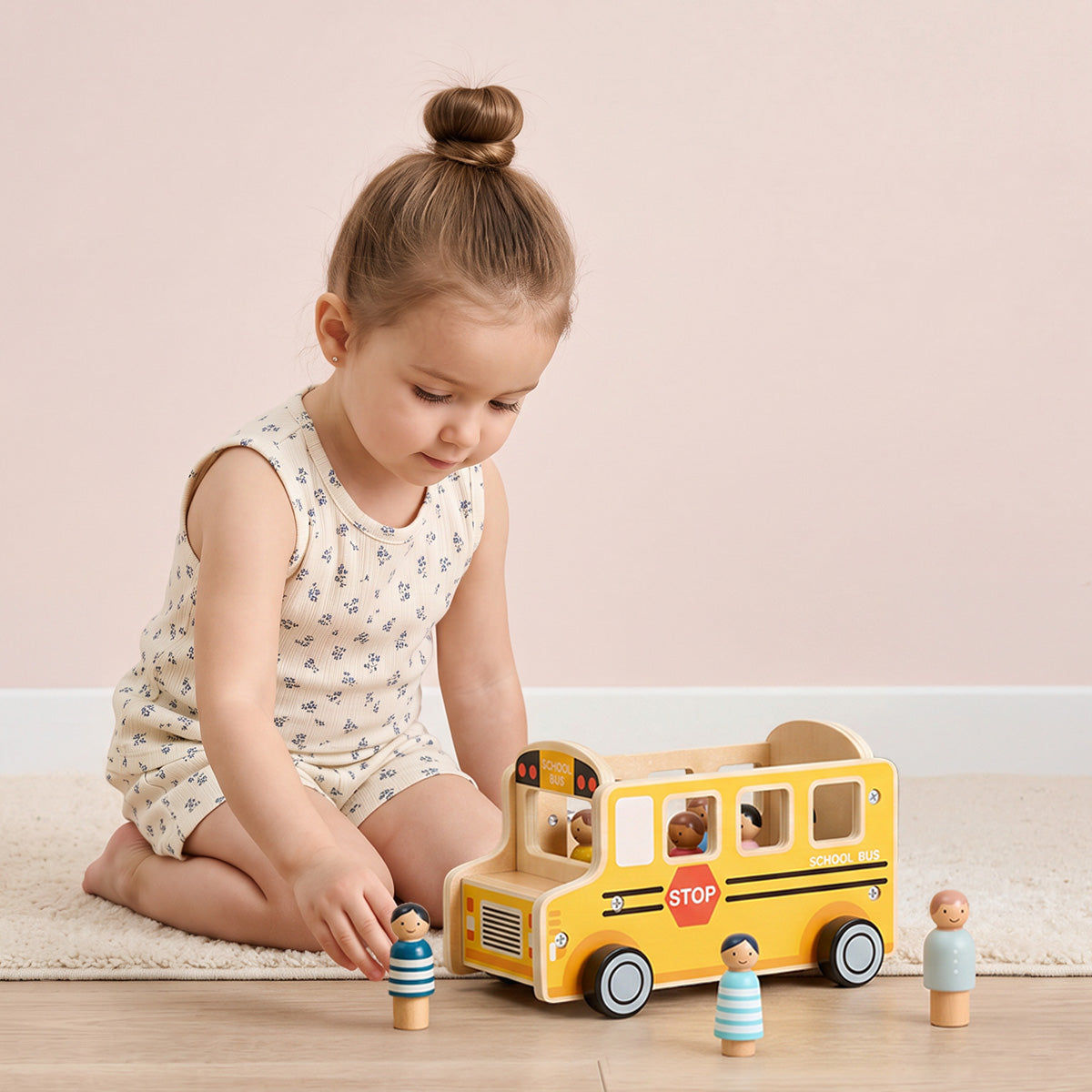 TOOKY TOY School Bus Set---TP562