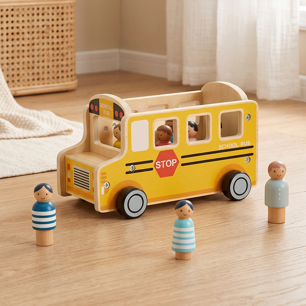 TOOKY TOY School Bus Set---TP562