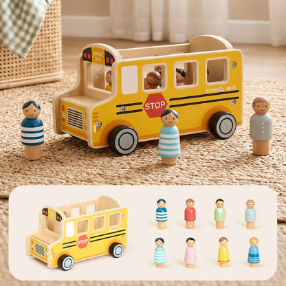 TOOKY TOY School Bus Set---TP562