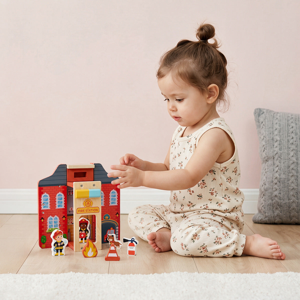 TOOKY TOY Fire Truck Set---TP568