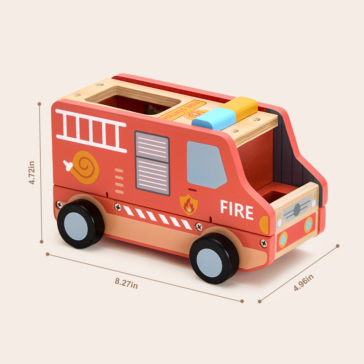 TOOKY TOY Fire Truck Set---TP568