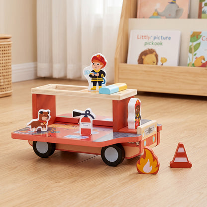 TOOKY TOY Fire Truck Set---TP568