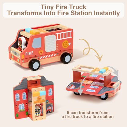 TOOKY TOY Fire Truck Set---TP568