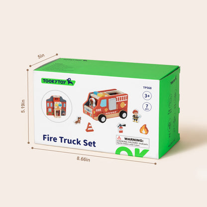 TOOKY TOY Fire Truck Set---TP568