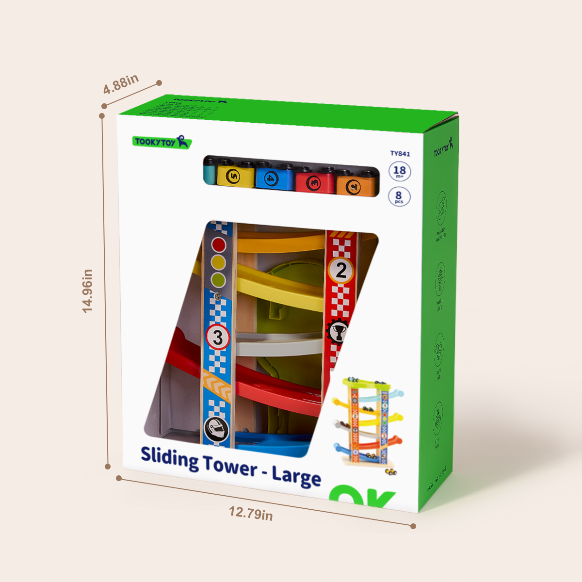 TOOKY TOY Sliding Tower - Big---TY841