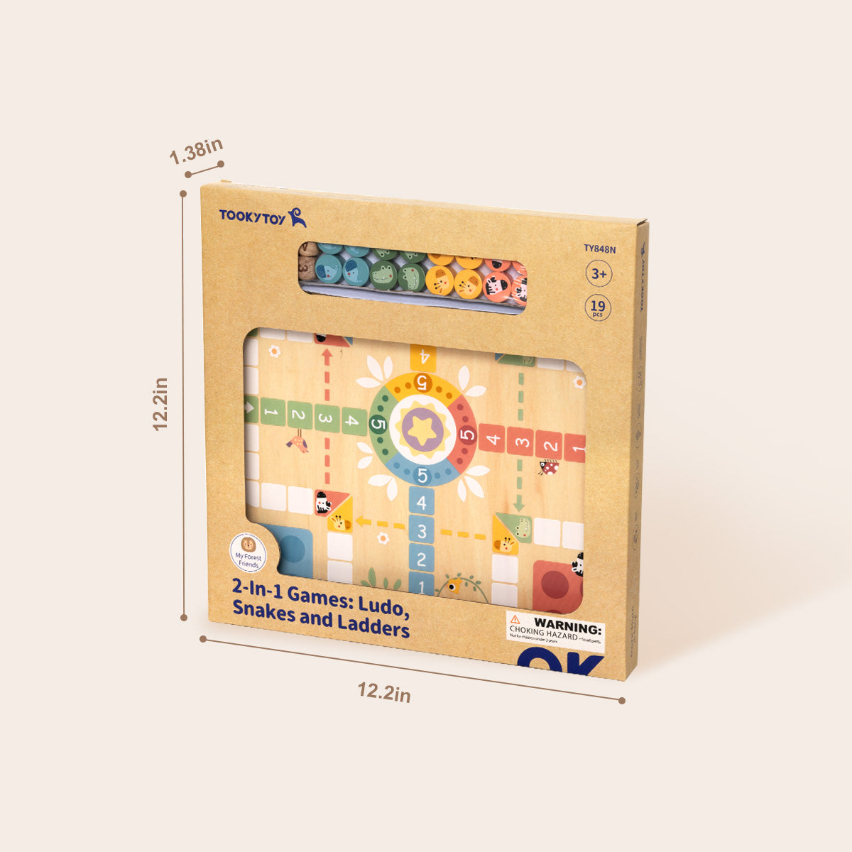 TOOKYTOY 2 in 1 Chess---TY848N